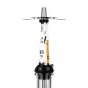 Кальян Amotion Valve AM23 White and Yellow 52 см