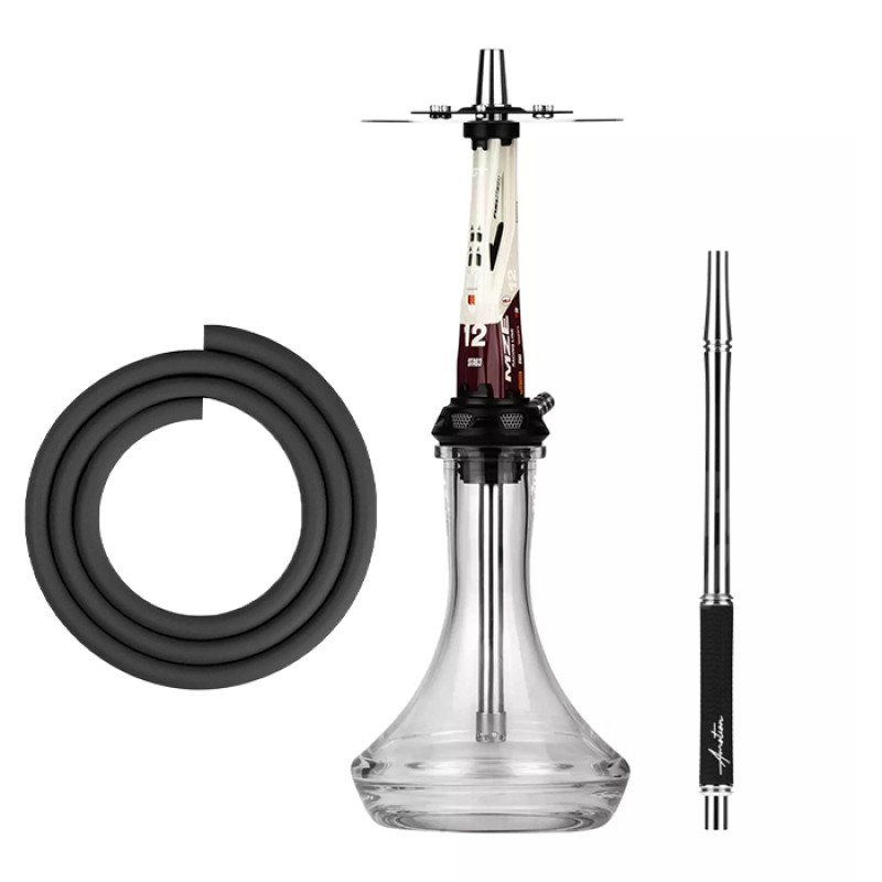 Кальян Amotion Valve GT12 White and Red 52 см Кальян Amotion Valve GT12 White and Red 52 см