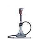 Кальян T-Hookah Transformer Silver Black на колбе Craft Gray 65 см