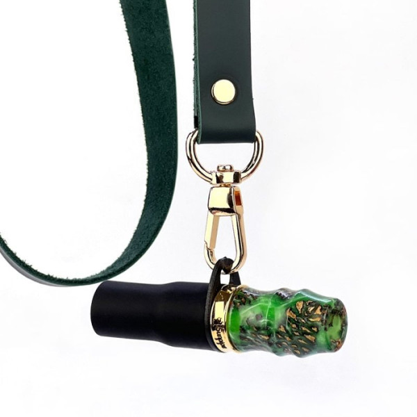 Персональный мундштук Sunpipe Premium Mini Leather Green