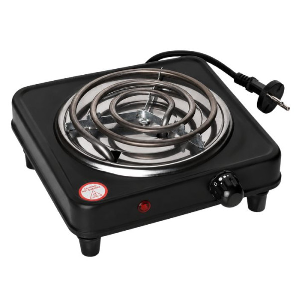 Плита электрическая для розжига угля большая 1000w Black