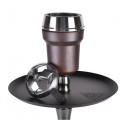 Кальян Alpha Hookah Model X Replica Black на колбі Drop Clear Комплект 55 см
