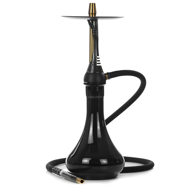 Кальян Alpha Hookah Model S Replica Black з колбою Drop Black 45 см