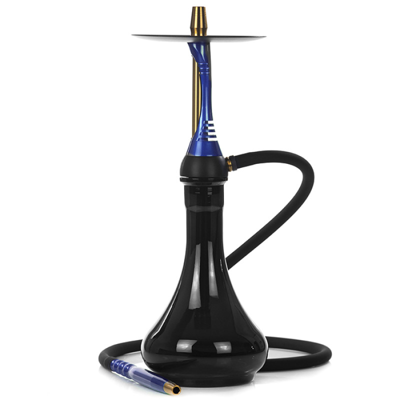 Кальян Alpha Hookah Model S Replica Blue с колбой Drop Black 45 см
