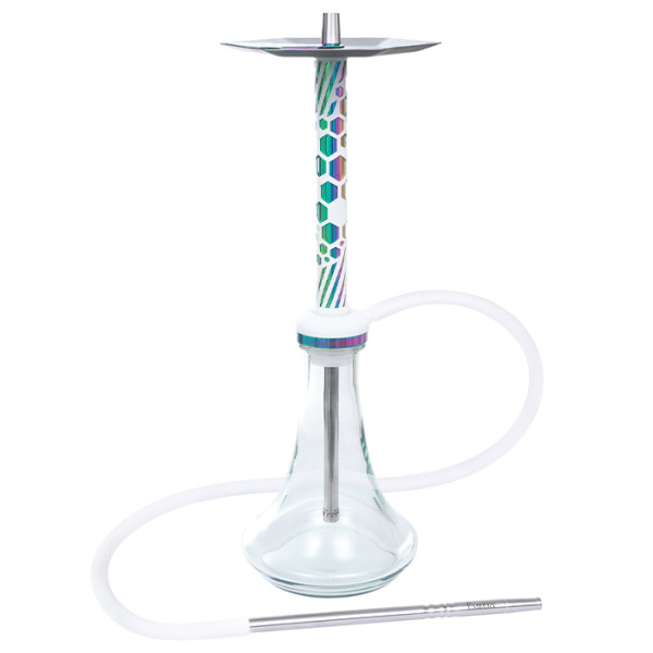 Кальян Embery MONO-H 4.0 Chameleon-Snow с колбой Embery Clear 63 см