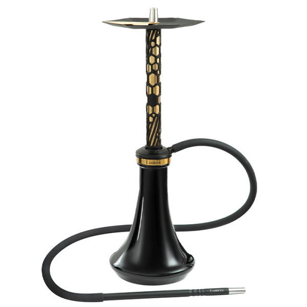 Кальян Embery MONO-H 4.0 Gold-Black с колбой Embery Black 63 см