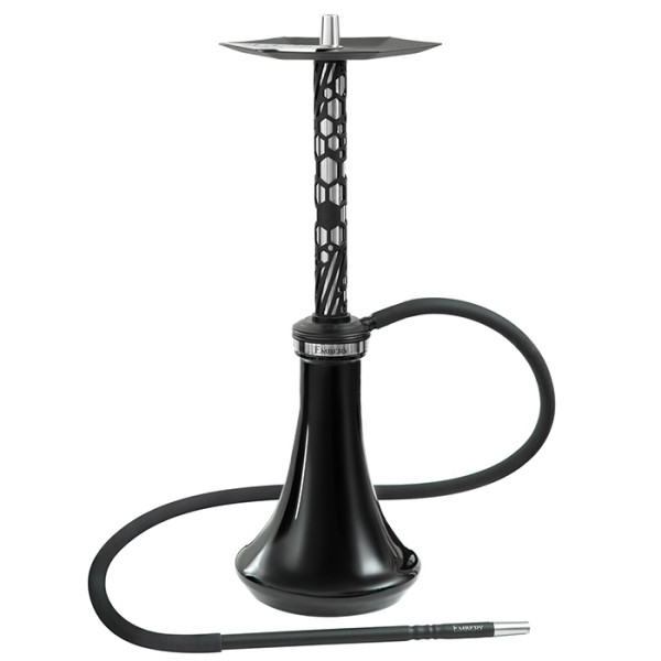 Кальян Embery MONO-H 4.0 Silver-Black с колбой Embery Black 63 см
