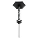 Кальян Embery MONO-H 4.0 Silver-Black с колбой Embery Black 63 см