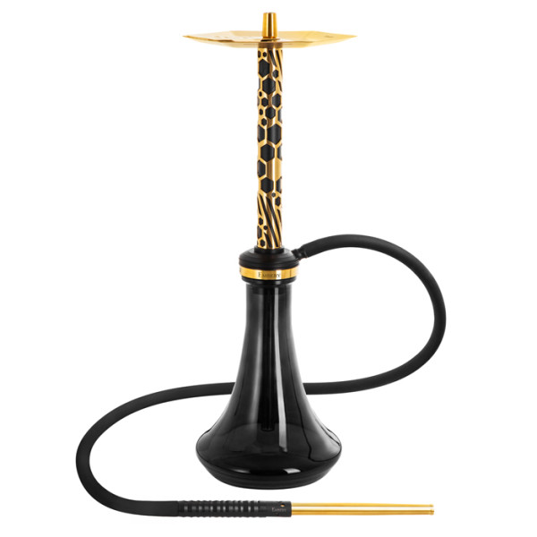 Кальян Embery MONO-H 4.0 Supreme Gold Black з колбою Embery Black 63 см