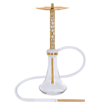 Кальян Embery MONO-H 4.0 Supreme Gold White з колбою Embery Clear 63 см Кальян Embery MONO-H 4.0 Supreme Gold White з колбою Embery Clear 63 см