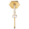 Кальян Embery MONO-H 4.0 Supreme Gold White з колбою Embery Clear 63 см