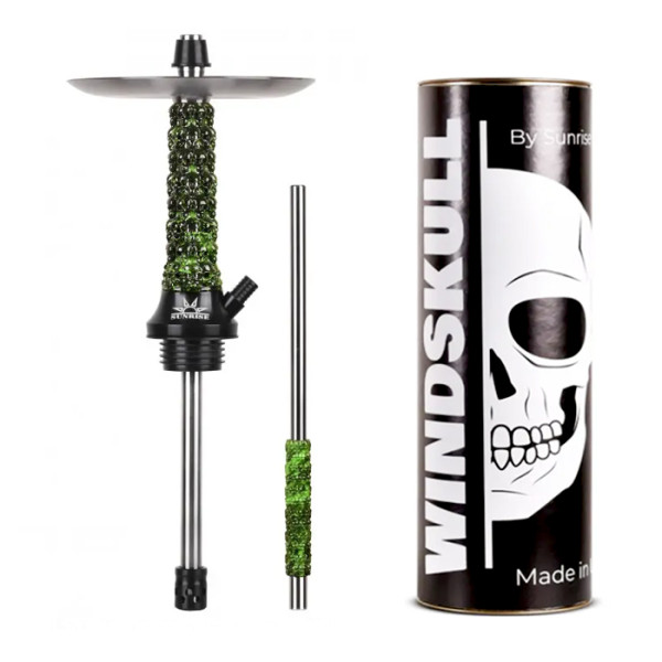 Шахта Sunrise Hookah Windskull ROCK Green 45 см