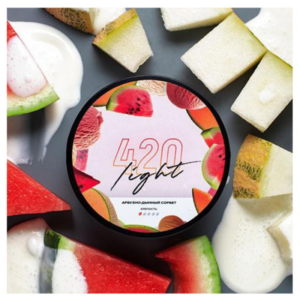 Табак 420 Light Арбузно Дынный Сорбет 100 г