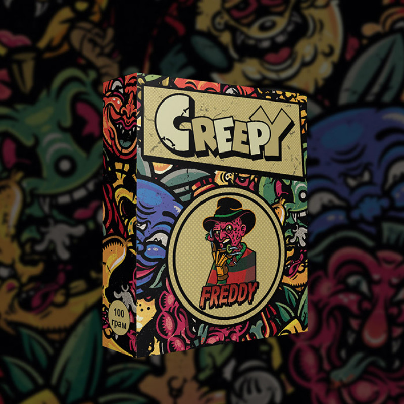 Тютюн Creepy Freddy (Ківі, Полуниця, Грейпфрут) 100 г