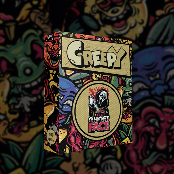 Табак Creepy Ghostface (Фруктово-карамельный попкорн) 100 г