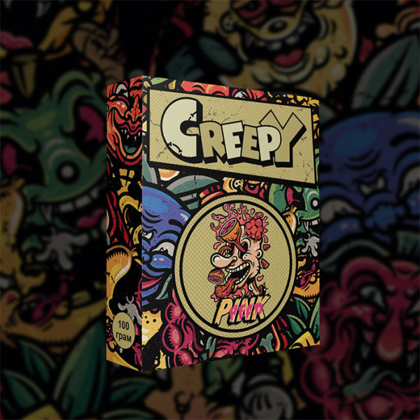 Тютюн Creepy PinkHead (Грейпфрут, Малина, Полуниця) 100 г