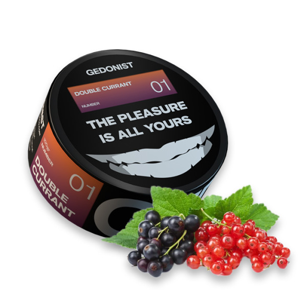 Табак Gedonist Double Currant № 01 (Красная и черная смородина) 100 г
