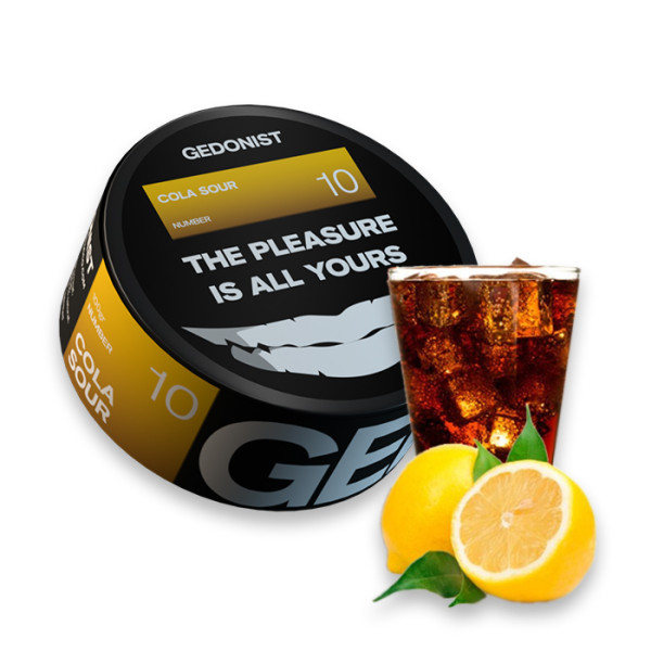 Табак Gedonist Cola sour № 10 (Кола с лимоном) 100 г