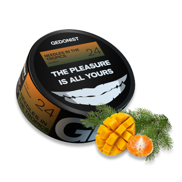 Табак Gedonist Needles in Tropics № 24 (Манго, Мандарин, Сосна) 100 г