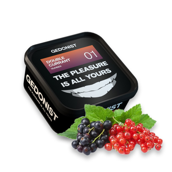 Табак Gedonist Double Currant № 01 (Красная и черная смородина) 200 г