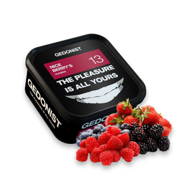 Табак Gedonist Nice berry's № 13 (Микс кисло-сладких ягод) 200 г