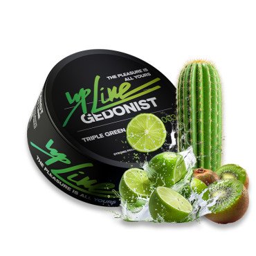 Тютюн Gedonist UPLine Triple Green № 003 (Ківі, Лайм, Кактус) 100 г