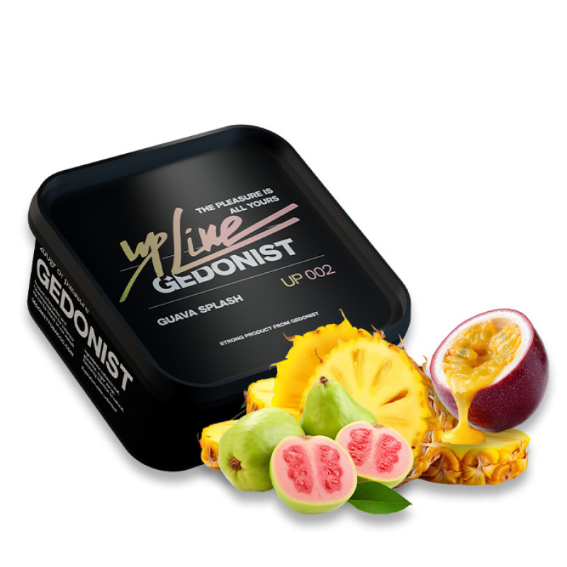 Табак Gedonist UPLine Guava Splash № 002 (Гуава, Ананас, Маракуйя) 200 г