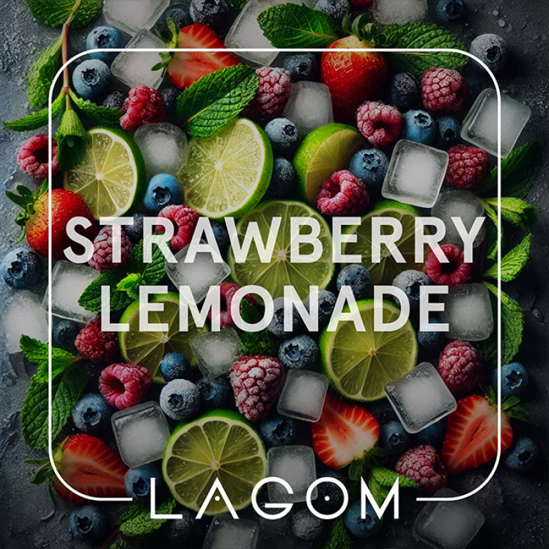 Табак Lagom Main Strawberry lemonade (Клубничный лимонад) 250 г