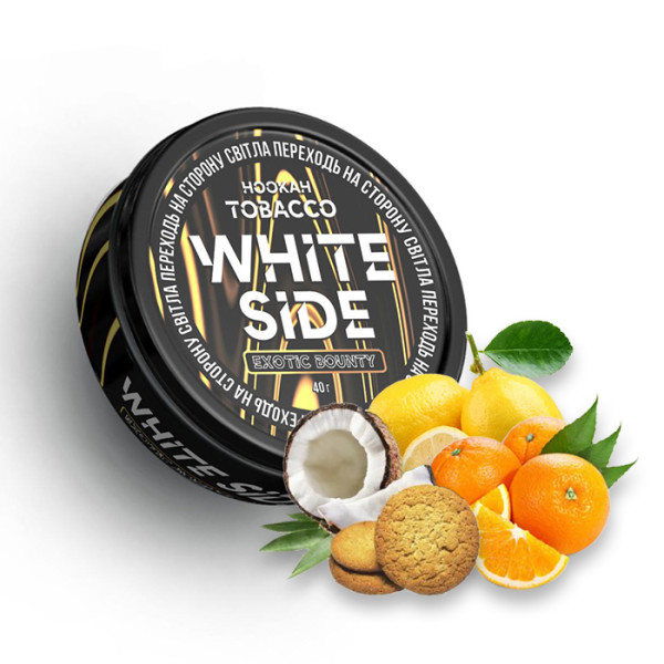 Табак White Side Shot Exotic Bounty (Апельсин, Кокос, Лимон, Печенье) 40 г