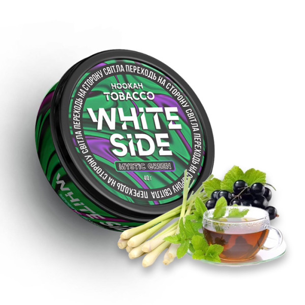 Табак White Side Shot Mystic Green (Лемонграсс, Чай, Черная смородина, Мята) 40 г