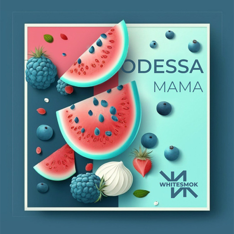 Тютюн WhiteSmok Odessa Mama (Кавун, Ягоди, Ментол) 50 г Тютюн WhiteSmok Odessa Mama (Кавун, Ягоди, Ментол) 50 г