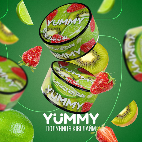 Табак Yummy Киви, Клубника и Лайм 100 г