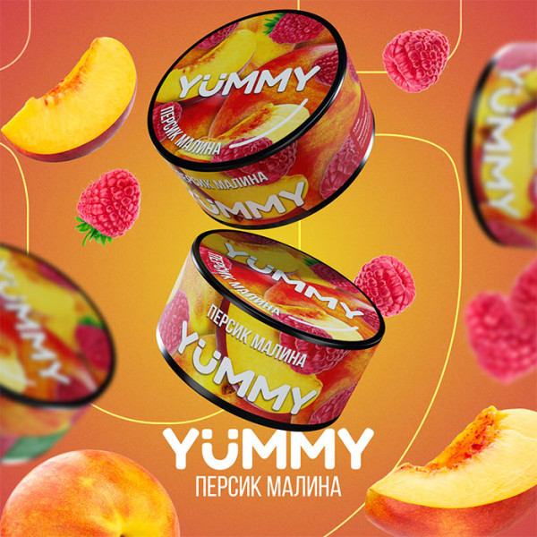 Табак Yummy Малина и Персик 100 г