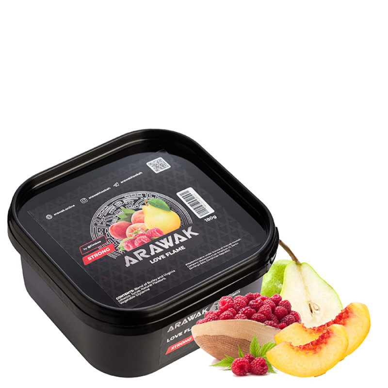 Табак Arawak Strong Love Flame (Персик, Груша, Малина) 200 г