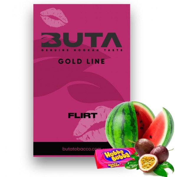 Табак Buta Gold Line Flirt (Арбуз, Маракуйя, Сладкая Жвачка) 50 г