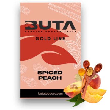 Тютюн Buta Gold Line Spiced Peach (Пряний Персик) 50 г Тютюн Buta Gold Line Spiced Peach (Пряний Персик) 50 г