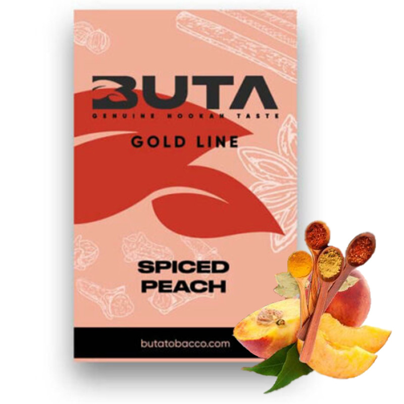 Тютюн Buta Gold Line Spiced Peach (Пряний Персик) 50 г Тютюн Buta Gold Line Spiced Peach (Пряний Персик) 50 г