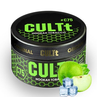 Тютюн CULTt C75 Green Apple Ice (Зелене яблуко, Лід) 100 г Тютюн CULTt C75 Green Apple Ice (Зелене яблуко, Лід) 100 г