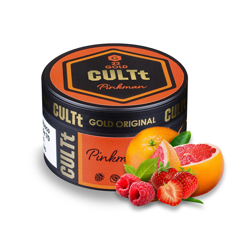 Тютюн CULTt C22 Pinkman (Полуниця, Грейпфрут, Малина) 100 г Тютюн CULTt C22 Pinkman (Полуниця, Грейпфрут, Малина) 100 г