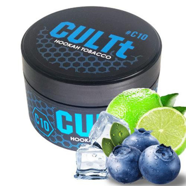 Табак CULTt C10 Lime Blueberry Ice (Лайм, Черника, Лед) 100 г