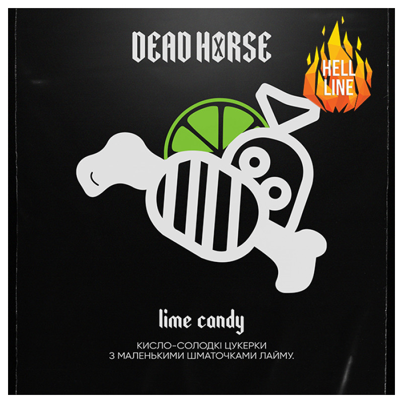 Тютюн Dead Horse Hell Lime candy (Лаймові льодяники) 100 г Тютюн Dead Horse Hell Lime candy (Лаймові льодяники) 100 г