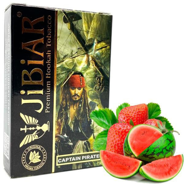 Табак Jibiar Captain pirates (Арбуз, Клубника) 50 г