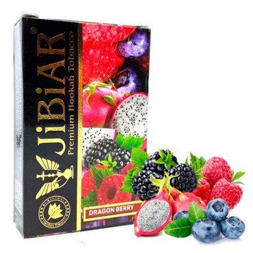 Табак Jibiar Dragon berry (Ежевика, Малина, Питайя, Черника) 50 г