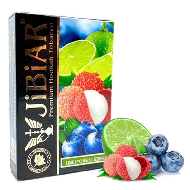 Табак Jibiar Lime Lychee Blueberry (Лайм, Личи, Черника) 50 г