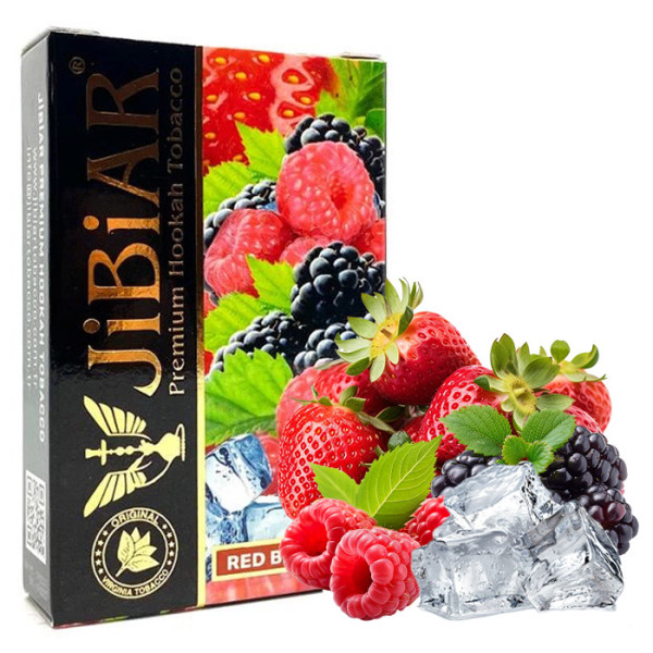 Тютюн Jibiar Red berry mix (Малина, Ожина, Полуниця, Лід) 50 г