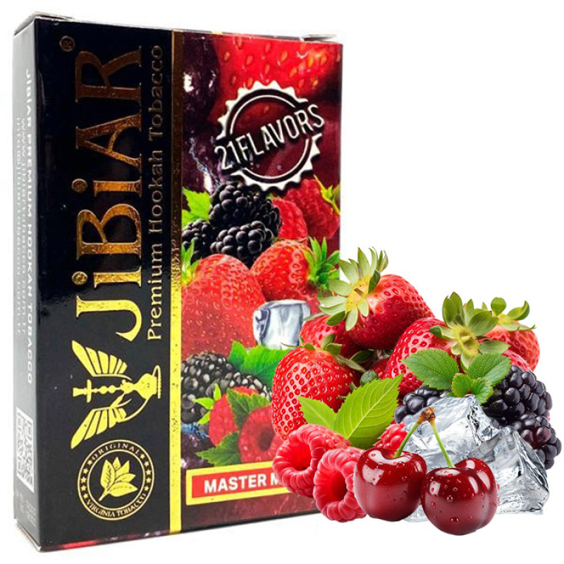 Табак Jibiar Master mix (Малина, Ежевика, Вишня, Клубника, Лед) 50 г Табак Jibiar Master mix (Малина, Ежевика, Вишня, Клубника, Лед) 50 г