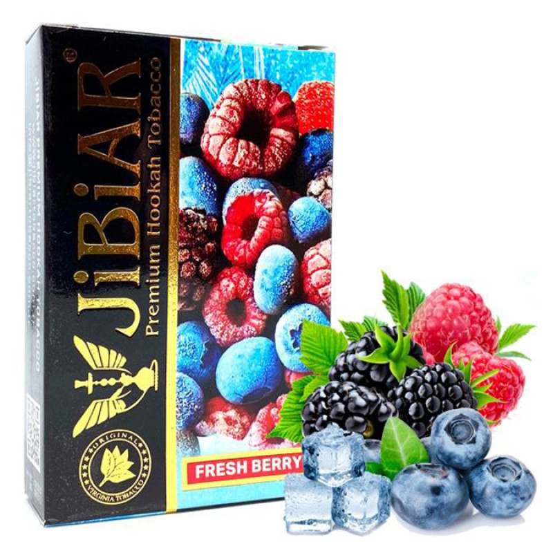Тютюн Jibiar Fresh berry (Ожина, Лід, Малина) 50 г