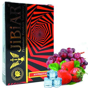 Тютюн Jibiar Hypnotiс (Полуниця, Лід, Чорний виноград) 50 г