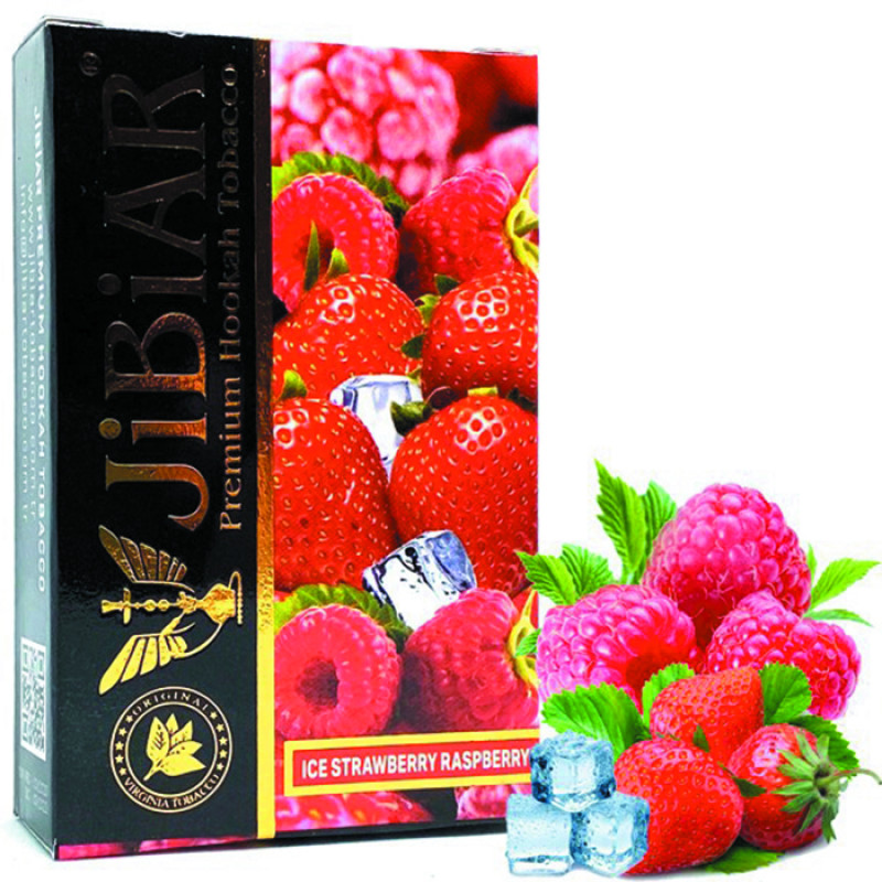 Табак Jibiar Ice strawberry raspberry (Клубника, Лед, Малина) 50 г