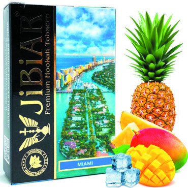 Табак Jibiar Miami (Ананас, Лед, Манго) 50 г